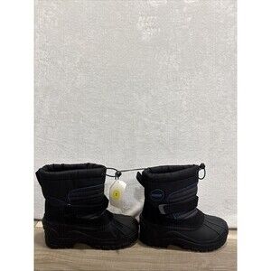 Khombu Men's Size 5M Black/Blue Peter Winter Snow Boots Waterproof NWT